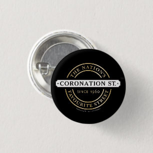Koronation Street - Logotyp Button Knapp