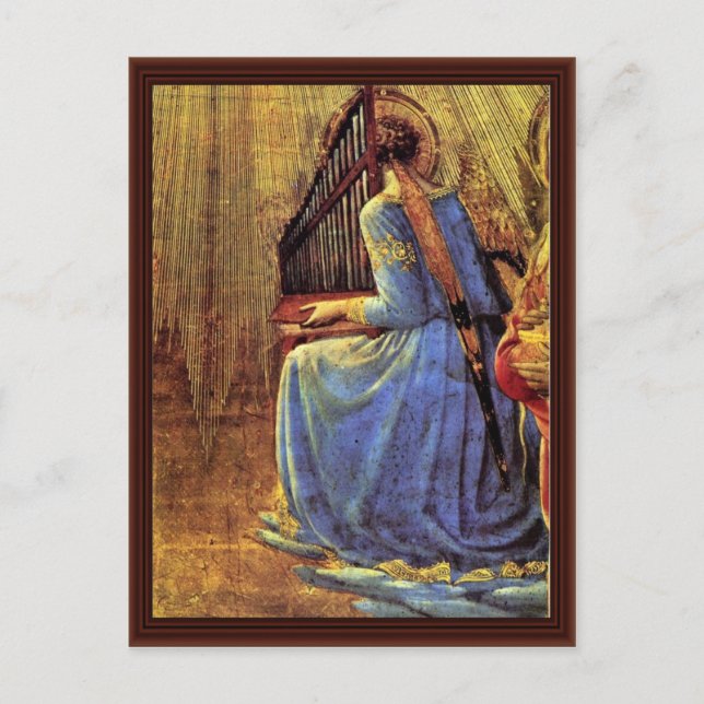 Koroneringsdetalj av Angelico Fra Vykort (Framsida)