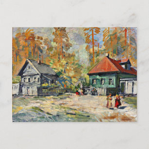 Korovin - Höst i en rysk by Vykort
