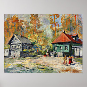 Korovin - Hösten i en rysk by Poster