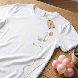 Korpalvsballong Mamma Kvinnor Första Födelsedag Fe T Shirt