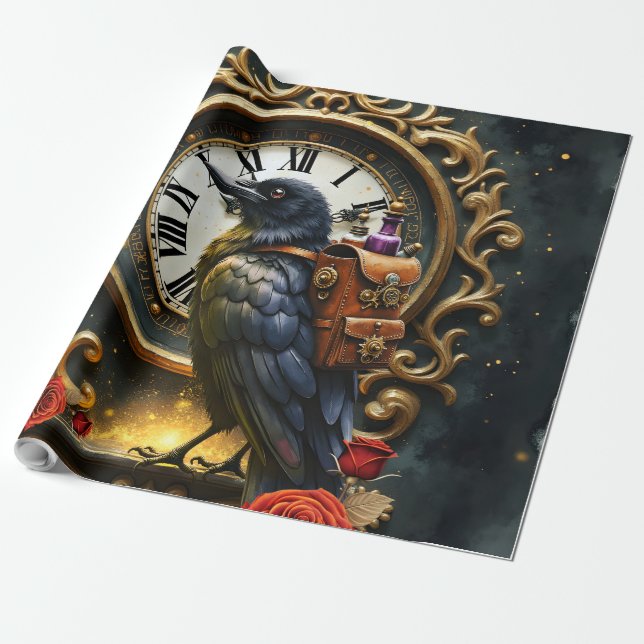 Korparens Klockverkleverans  Presentpapper (Utrullad)