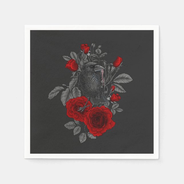 Korpen med nyckel och ro pappersservett (Framsidan)