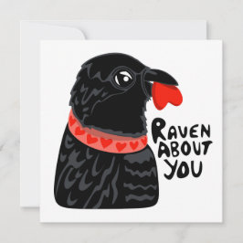 Korpen om dig Valentine Inbjudningar