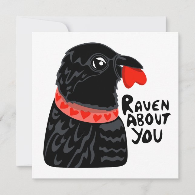 Korpen om dig Valentine Inbjudningar (Framsida)
