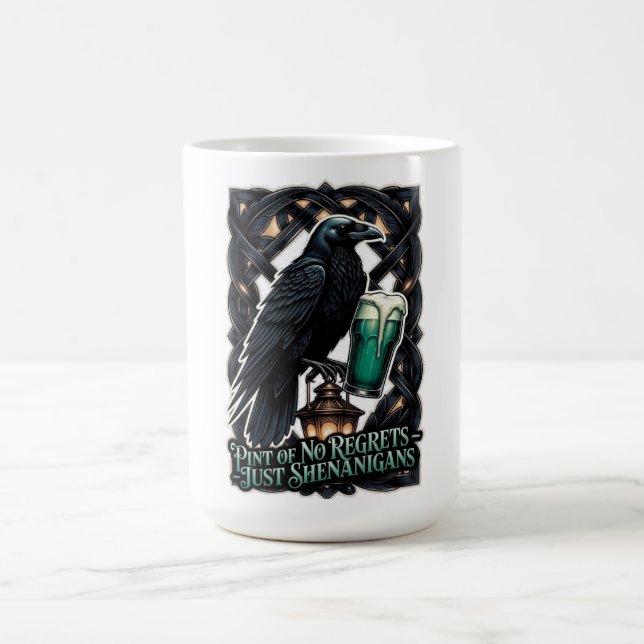Korpens busstreck Emerald Pint Tröja Kaffemugg (Center)