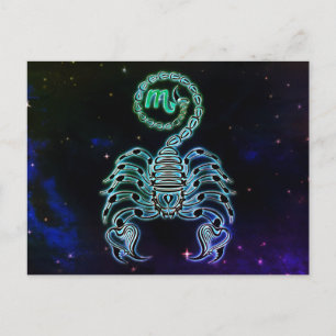 korpio-vykort för skorpion zodiac vykort