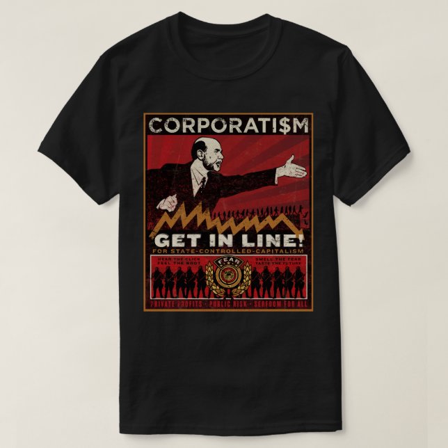 korporatism t shirt (Design framsida)