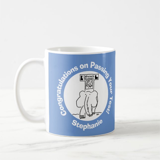 Körprov. Körskola Elephant. Kaffemugg (Vänster)