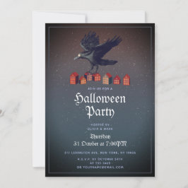 Korps hus månljust Halloween natt Inbjudningar