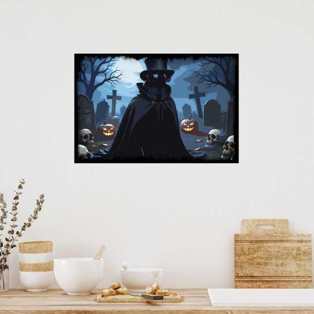 Korpsherre - Halloween Goth-design Poster (Kök)