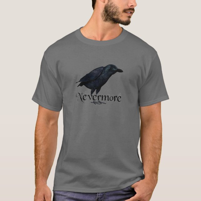 korpsvart 3D Nevermore T-shirt (Framsida)