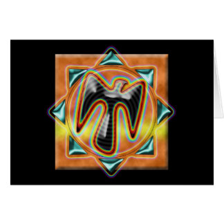 Korpsvart ande hälsningskort