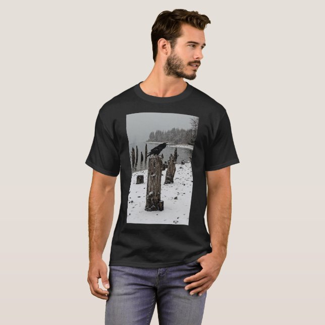 Korpsvart appellskjorta t-shirt (Hel framsida)