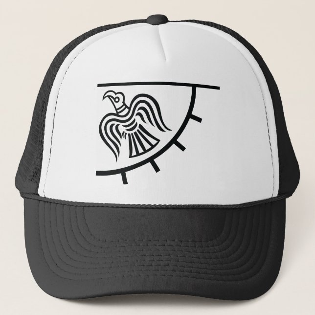 Korpsvart baner (den Viking flagga) Keps (Framsida)