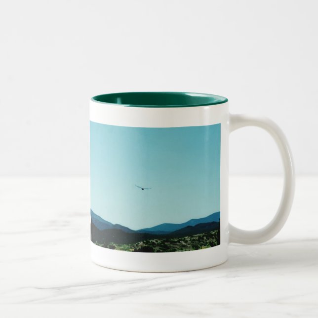 Korpsvart bergmugg Två-Tonad mugg (Höger)