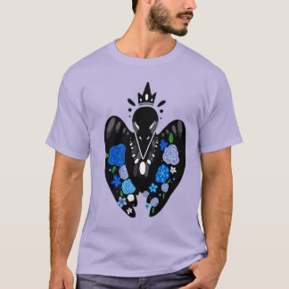 Korpsvart blommigt tee shirt