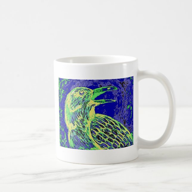 korpsvart dagglöd kaffemugg (Höger)