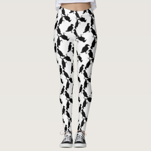 korpsvart damasker leggings