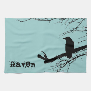 Korpsvart handduk kökshandduk