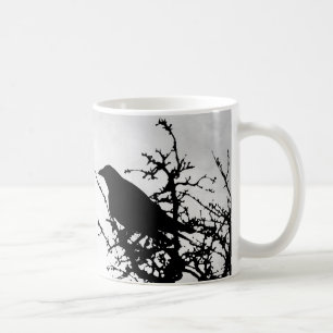 Korpsvart kråka för design 43 kaffemugg