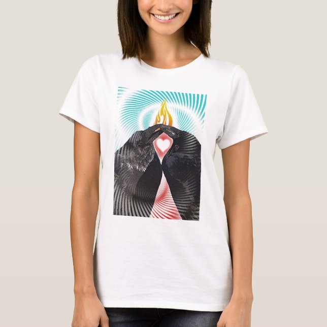 korpsvart kyss t-shirt (Framsida)