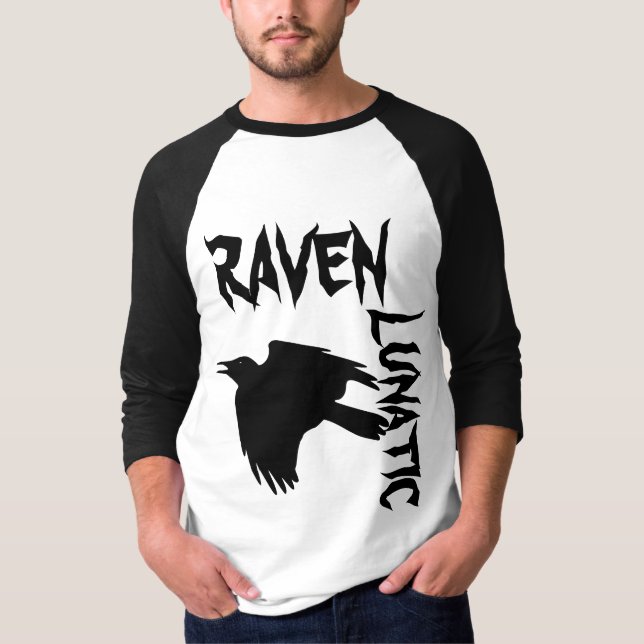 Korpsvart Lunatic Tee Shirt (Framsida)