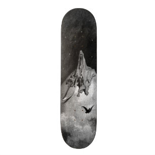 korpsvart måne mini skateboard bräda 18,5 cm
