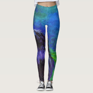 Korpsvart med damasker för en inställning leggings