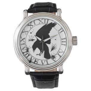 Korpsvart Nevermore Armbandsur