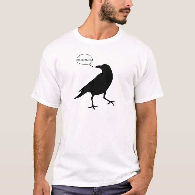 Korpsvart Nevermore T-shirt (Framsida)