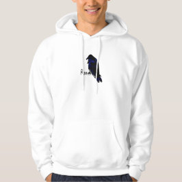 Korpsvart på korpsvart Hooded tröja Sweatshirt