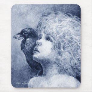 Korpsvart på mitt knuffa II Mousepad Musmatta
