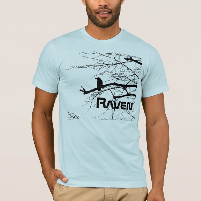 Korpsvart på träd tee shirt (Framsida)