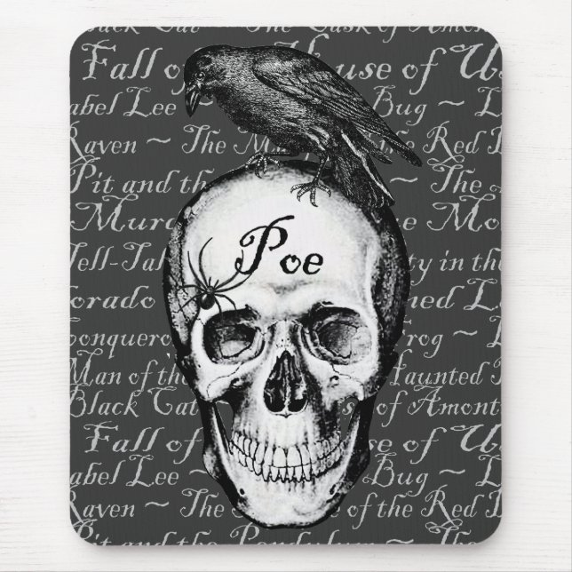 Korpsvart Poe Mousepad Musmatta (Framsidan)