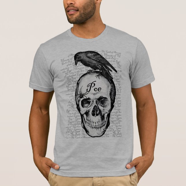Korpsvart Poe-skjorta Tee (Framsida)