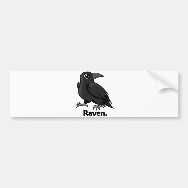 Korpsvart Raven. Bildekal (Framsidan)
