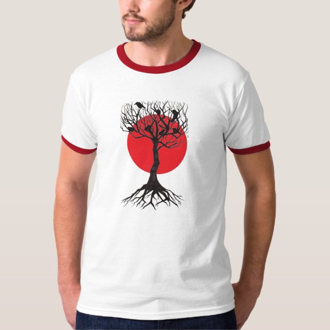 Korpsvart silhouette t-shirt (Framsida)