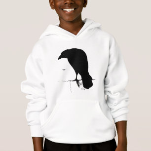 Korpsvart Silhouette - vintage Goth Ravens & gal Tröja