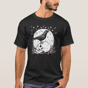 Korpsvart sjungasång av död på skalleillustrati t shirt