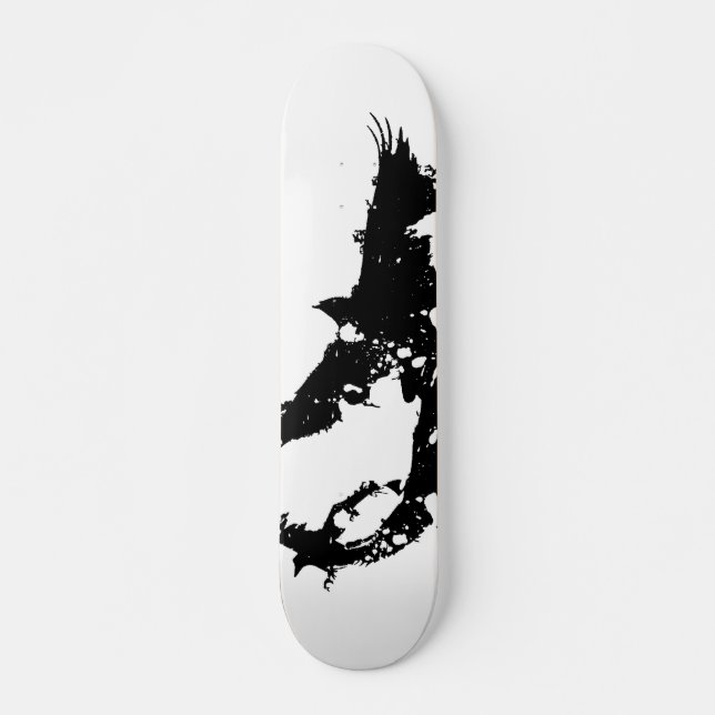 korpsvart skateboard (Framsida)