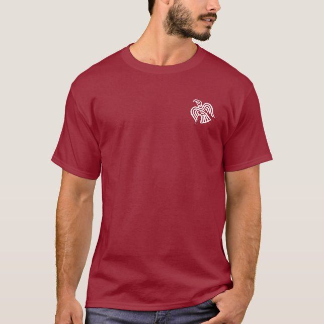 Korpsvart skjorta för Viking vit Tee Shirt (Framsida)