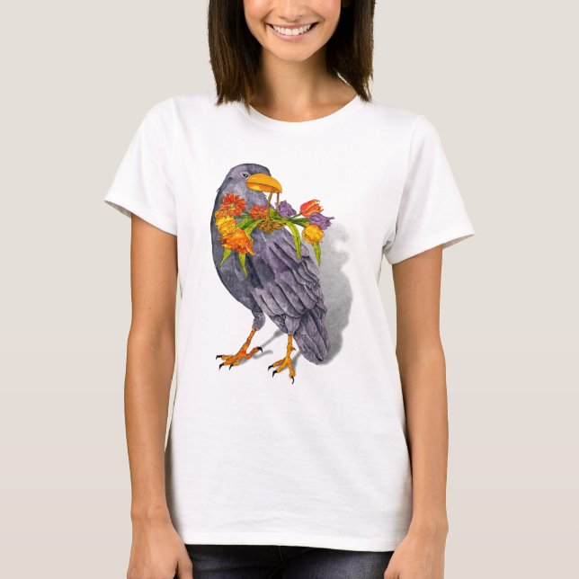 Korpsvart sommar tee shirt (Framsida)