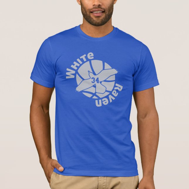 Korpsvart vit t-shirt (Framsida)