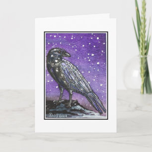 Korpsvart Yule kort