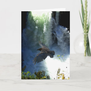 KORPSVARTA & för VATTENNEDGÅNGnatur gåvor Kort