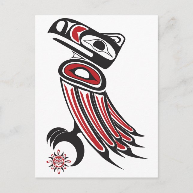 Korpsvarta stölder solen vykort (Framsida)