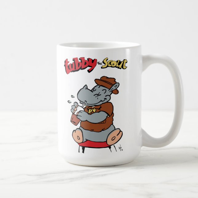Korpulent spanakaffemuggen (15 uns. format) kaffemugg (Höger)