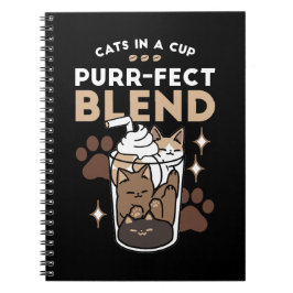 Korrekt blandning: Kaffedesign för katt och kaffe Anteckningsbok