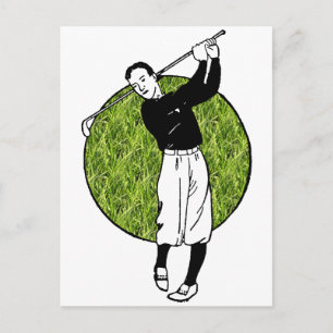 Korrekt Golf Attire Vykort